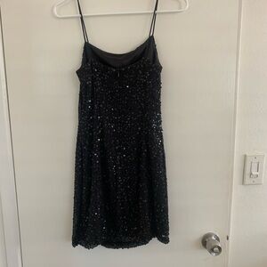 Laundry By Shelli Segal Black Sequin Dress